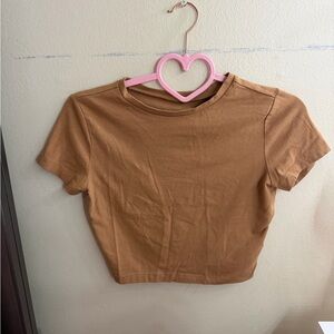 Wild Fable Tan Crop Top